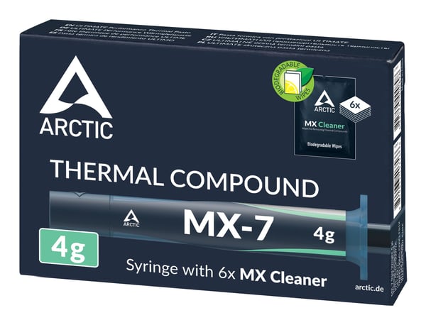 ARCTIC MX-7, Termisk pasta, 2,9 g/cm³, Grå, 35,000 - 38,000, -50 - 250 ° C, 4 g