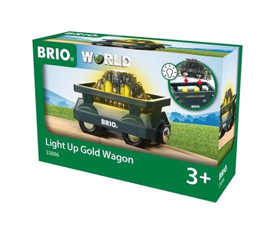 BRIO 33896 Valaistu kultavaunu