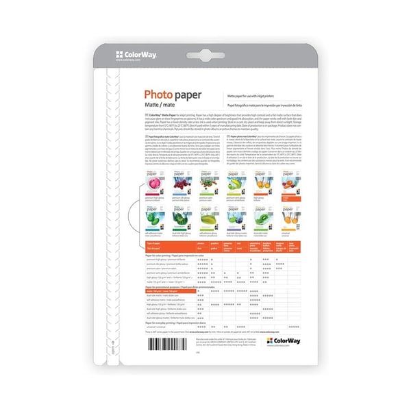 ColorWay fotopapir for A6-skriver (PM1900504R)