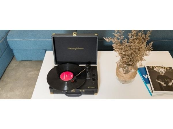 Muse MT-103 GD, Sort, 33,45,78 RPM, 100 - 240 V, 50/60 Hz, 113 mm, 350 mm