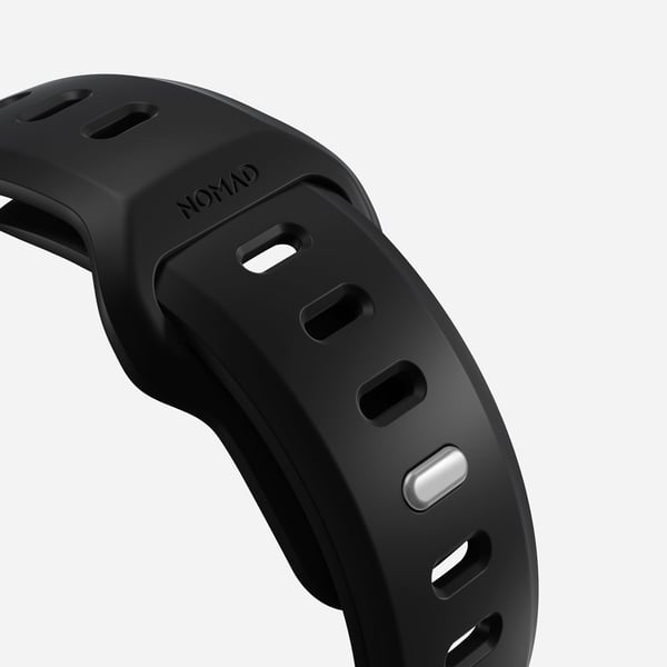 Nomad Tempo Band -ranneke Apple Watch Ultra 49 mm:lle, kumi, musta