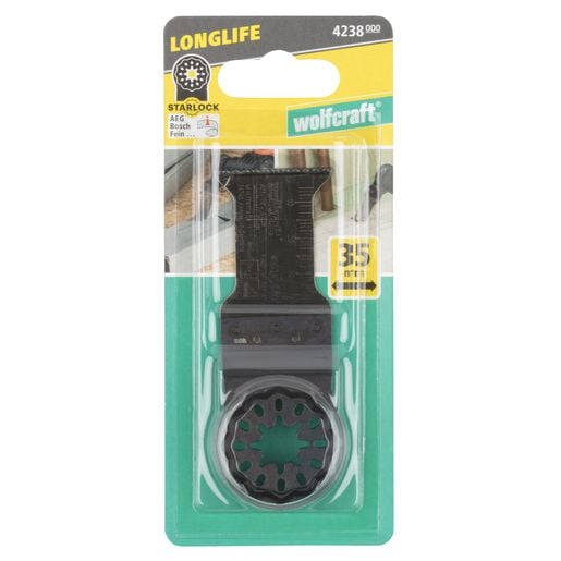 wolfcraft GmbH 4238000, Lastulevy, laminaatti, parketti, muovi, havupuu, puu, hiiliteräs (HCS), 3,5 cm, 1,4 mm, 4,2 cm, 1 kpl