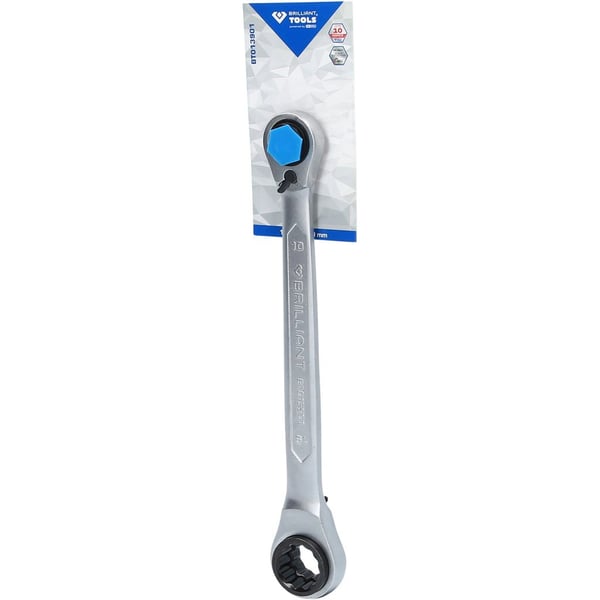 KS TOOLS Werkzeuge-Maschinen GmbH 10.20cm (4") 1, kaksoisratas rengasavain, 10 x 13, 17 x 19 mm (BT013901)