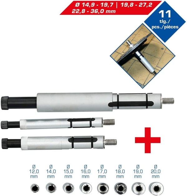 KS TOOLS Werkzeug-maschinen GmbH Universalt senterverktøysett for clutch, 11 deler (BT641100)