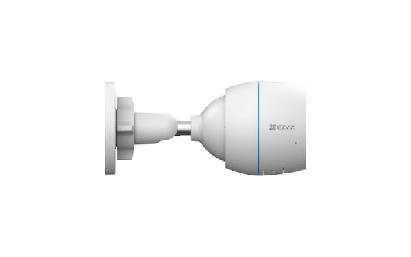 EZVIZ H3c, IP-turvakamera, Ulkona, Langallinen & langaton, Amazon Alexa & Google Assistant, Seinä, Valkoinen