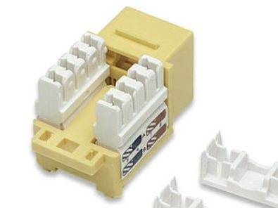Intellinet 210584, Tasainen, Keltainen, RJ-45, Naaras, 22/26, Cat6