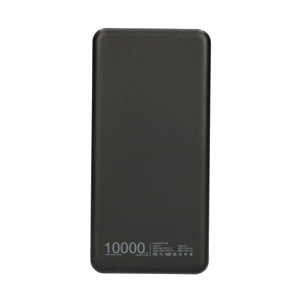 Extralink EPB-078B - Powerbank - 10000 mAh - 2,1 A - 2 utgångskontakter (USB) - svart