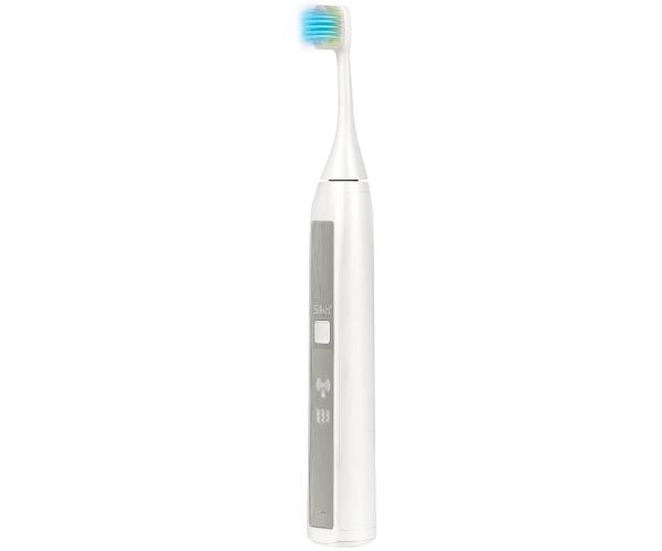 Silk''n Toothwave, Voksen, Vibrerende tannbørste, Hvit, 2 min, Oval, AC / batteri