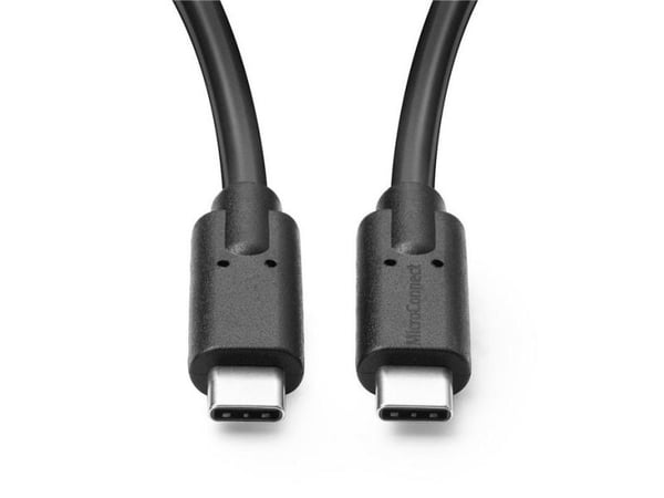 MicroConnect - USB-kabel - 24 pin USB-C (hann) til 24 pin USB-C (hann) - USB 3.2 Gen 2 - 20 V - 5 A - 25 cm - USB Power Delivery (100 W), 4K 60Hz s...