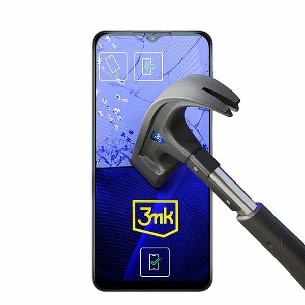 3MK Samsung, Galaxy A12, hybridi lasi, läpinäkyvä näytönsuojain