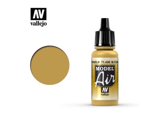 Vallejo 71.420, Keltainen, Akryylimaali, Nestemäinen, 17 ml, 1 kpl |
