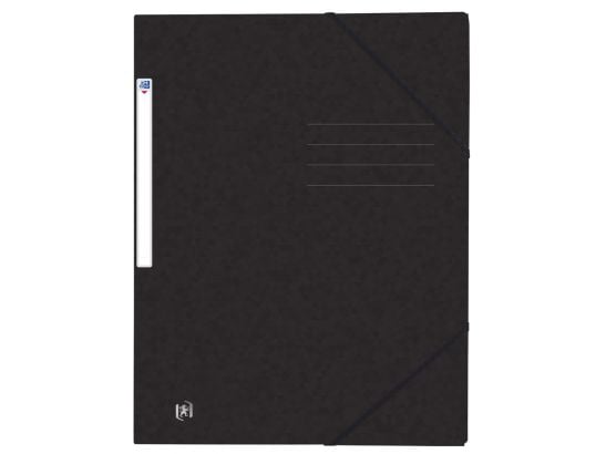 Elastikmappe Oxford Top File+, 3-klap, A4, ass. farver - (10 stk.)