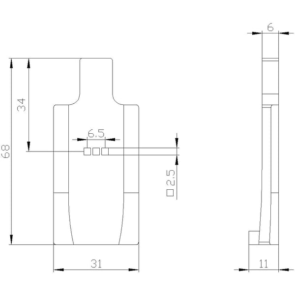 Siemens 3SE52303AA001AG0 3SE5230-3AA00-1AG0 kansi IP65 1 kpl, IP65, 30 mm, 70 mm, 10 mm, 13 g