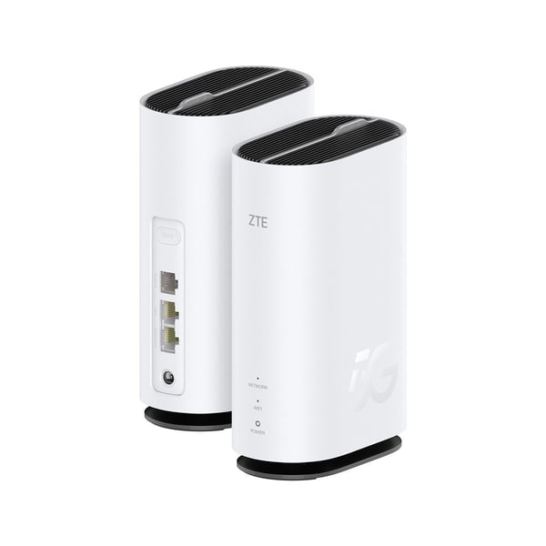 ZTE G5C 5G-reititin, Wi-Fi 6, kaksikaistainen, valkoinen