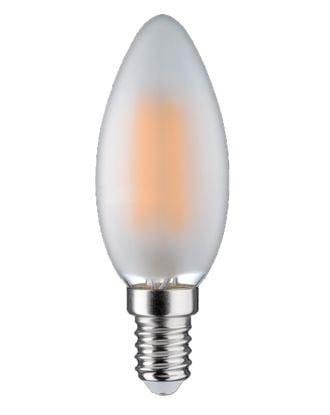 Leduro FILAMENT MAT - LED-glödlampa med filament - form: C37 - E14 - 6 W - klass E - 3000 K