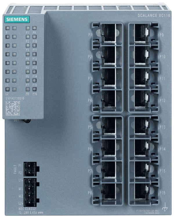Siemens 6GK5116-0BA00-2AC2, Uhåndtert