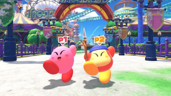 Nintendo Kirby and the Forgotten Land Switch 2 Edition spel + Star-Crossed World
