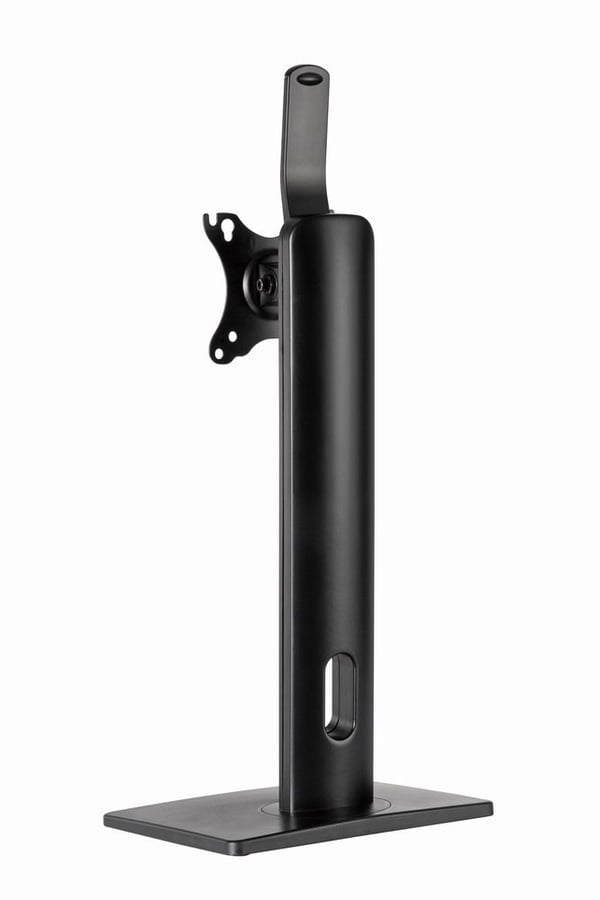 Gembird MS-D1-01 - Monteringssett (sokkelplate, VESA-adapter) - landskap/portrett - for Skjerm - høydejusterbar - aluminium, stål, plastikk - svart...