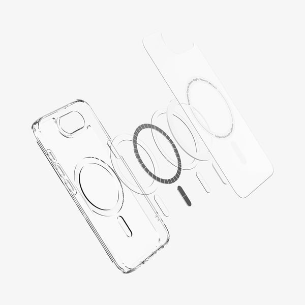 Spigen Ultra Hybrid (MagFit), Suojus, Apple, iPhone 16e, 15,5 cm (6.1"), Valkoinen