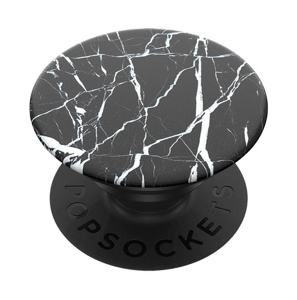 PopSockets 800473, Grepp, Svart, Vit, Varje varumärke, Stenmönster, 75 mm, 148 mm