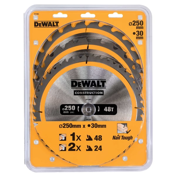 DEWALT TARLET PIZE EX KPL. 3kpl 250mm 2x24z, 1x48z DT1963