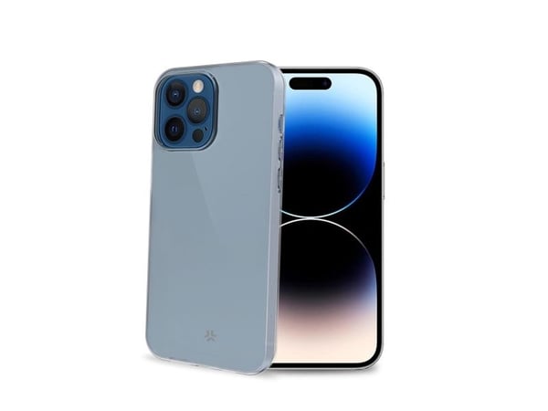 Celly Gelskin - Baksidesskydd för mobiltelefon - termoplastisk polyuretan (TPU) - transparent - för Apple iPhone 15 Pro