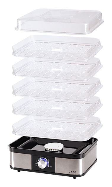 Lafe NutriDry, rustfritt stål, svart, plast, rustfritt stål, 250 W, 220–240 V, 50/60 Hz, 1 stk