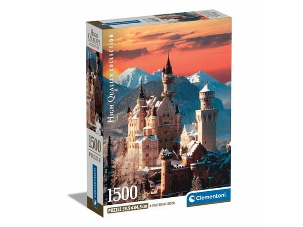 Clementoni High Quality Collection Neuschwanstein, 1500 stykker, Landskap, 18 år