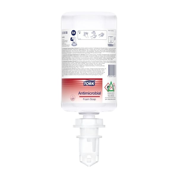 Skumsåpe Tork S4 Antimikrobiell Premium 1000 ml - (6 stk. x 1000 ml per kartong)