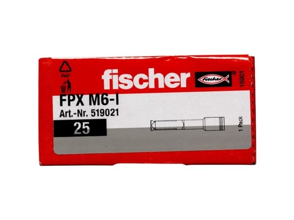 Fischerwerke Fischer Deutschl. huokosbetoniankkuri 75 mm 10 mm 519021 25 kpl