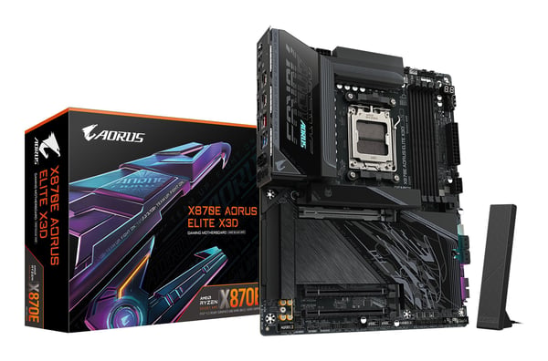 AORUS - Hovedkort - Socket AM5 - USB 3.2 Gen 1 - innbygd grafikk (CPU kreves) - HD-lyd (8-kanalers)