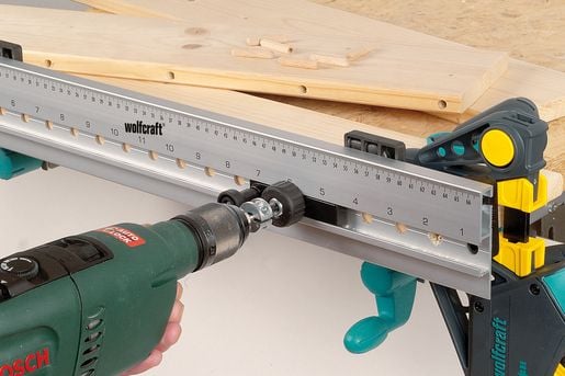 wolfcraft GmbH 4650000, Jig til dyvel, Rustfritt stål, 1,2 cm, 4 cm, 60 cm, 8, 5, 6, 10