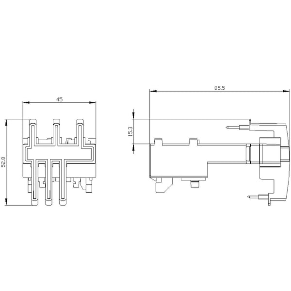 Siemens 3RA2911-2AA00 Liitäntäkomponentti 1 kpl (L x K x S) 45 x 52,8 x 85,5 mm