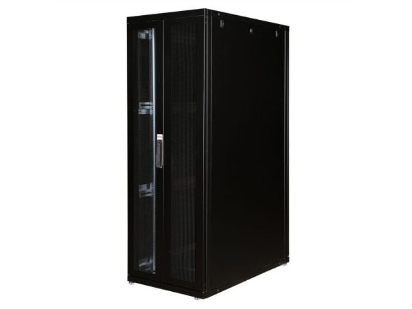 ROLINE 26.21.0150, Frittstående hylle, 36U, 1000 kg, Justerbare bein, 91,5 kg, Sort