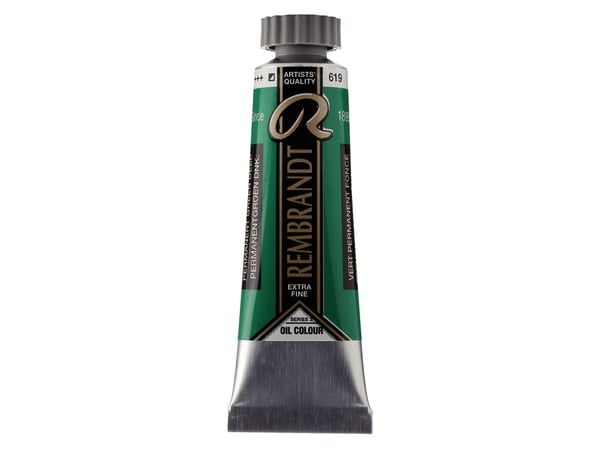 Rembrandt oljefärg tub Permanent Green Deep 619
