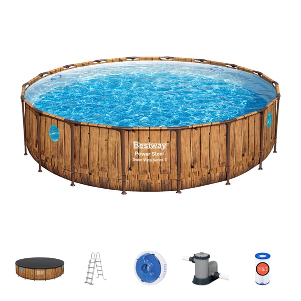 Bestway Power Steel™ Swim Vista Series™ Pool Set - 5.49m x 1.22m 23062 L