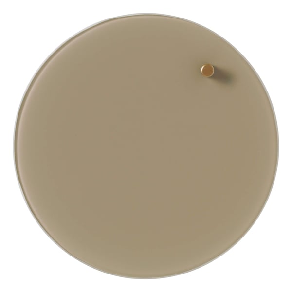 Magnetisk NAGA glastavle cirkel Ø25 cm beige Magnetisk NAGA glastavle cirkel Ø25 cm beige