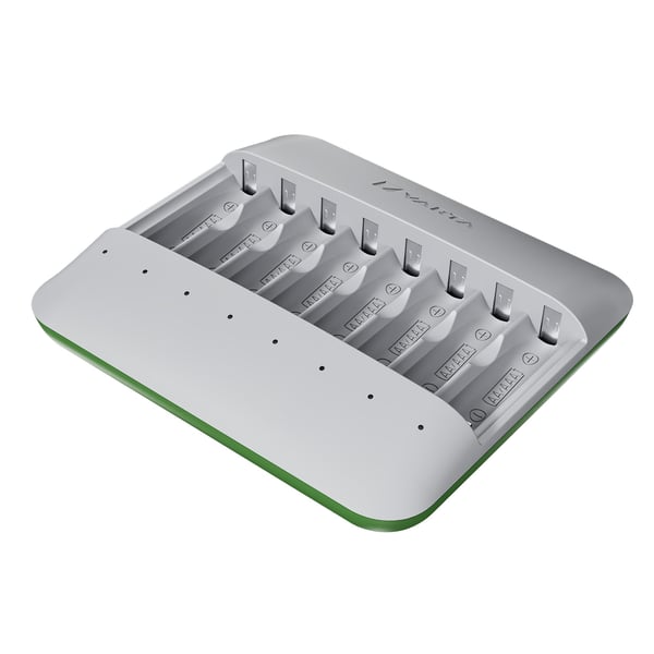 Varta Eco Charger Multi, Nikkelmetallhydrid (NiMH), Kortslutning, AA, AAA, 8 stykker, Batterier medfølger