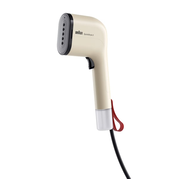 Braun GS 3012, Kannettava vaatehöyrystin, 0,07 L, 0,5 min, Beige, Painikkeet, Käsikytkin