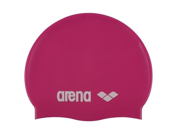Arena Classic Silicone Junior, Vaaleanpunainen, Valkoinen, Lippalakki, Unisex, Lapsi, Uinti, Silikoni