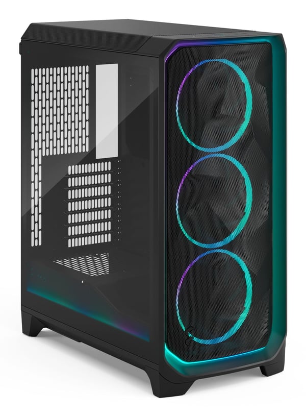 Fractal Design Meshify 3 chassi E-ATX Ambience Pro RGB svart TG, lätt tonat