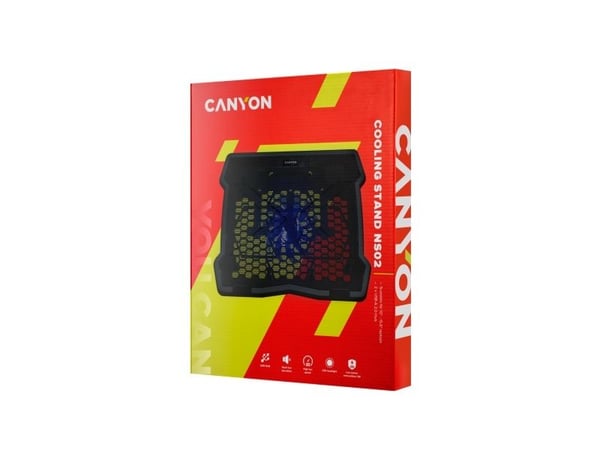 Canyon NS-02, 39,6 cm (15.6"), 1 stk, 1200 rpm, 26 dB, Sort, USB