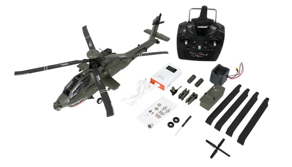 Amewi Apache AH-64D CP helikopteri 6G/3D RTF vihreä 16+