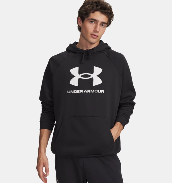 Under Armour UA Rival Fleece, Voksen, Hankjønn, Svart, Hettegenser, Monokromatisk, M