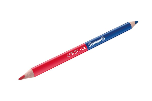 Pelikan 811118, Soft (myk), Blå, Rød, 2 stykker
