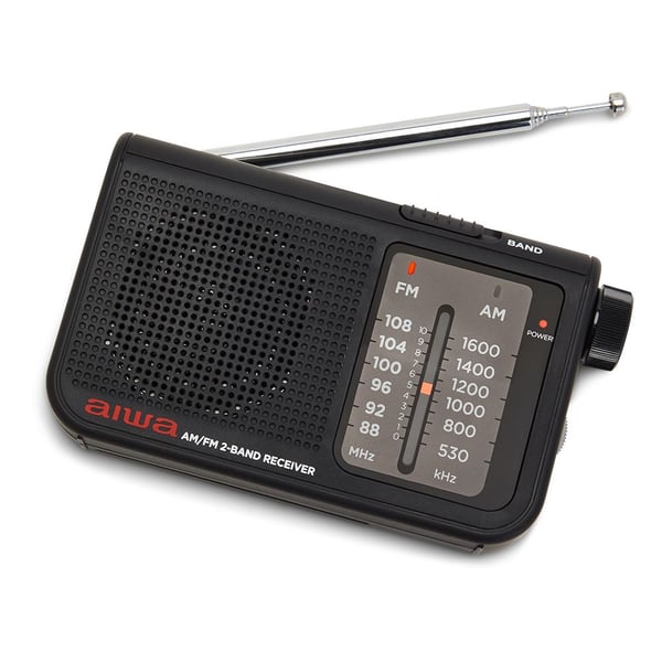 Aiwa RS-55BK, Personlig, Analog, AM, FM, 88 - 108 MHz, 530 - 1600 kHz, 5,7 cm