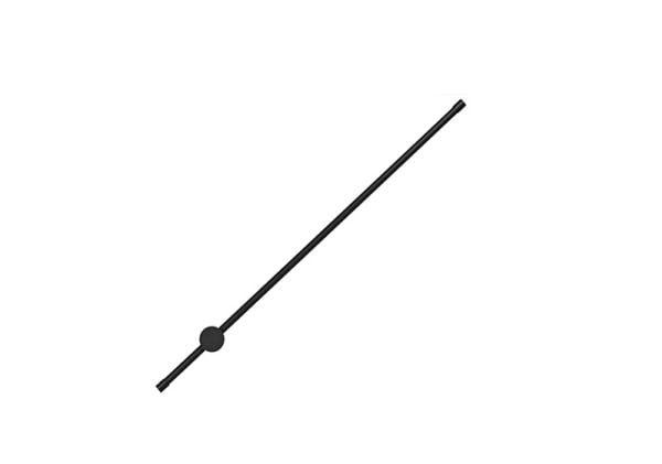 Activejet LED-seinävalaisin AJE-HILTON Black NW, Emerged, 108 lamppua(t), 4000 K, IP20, musta