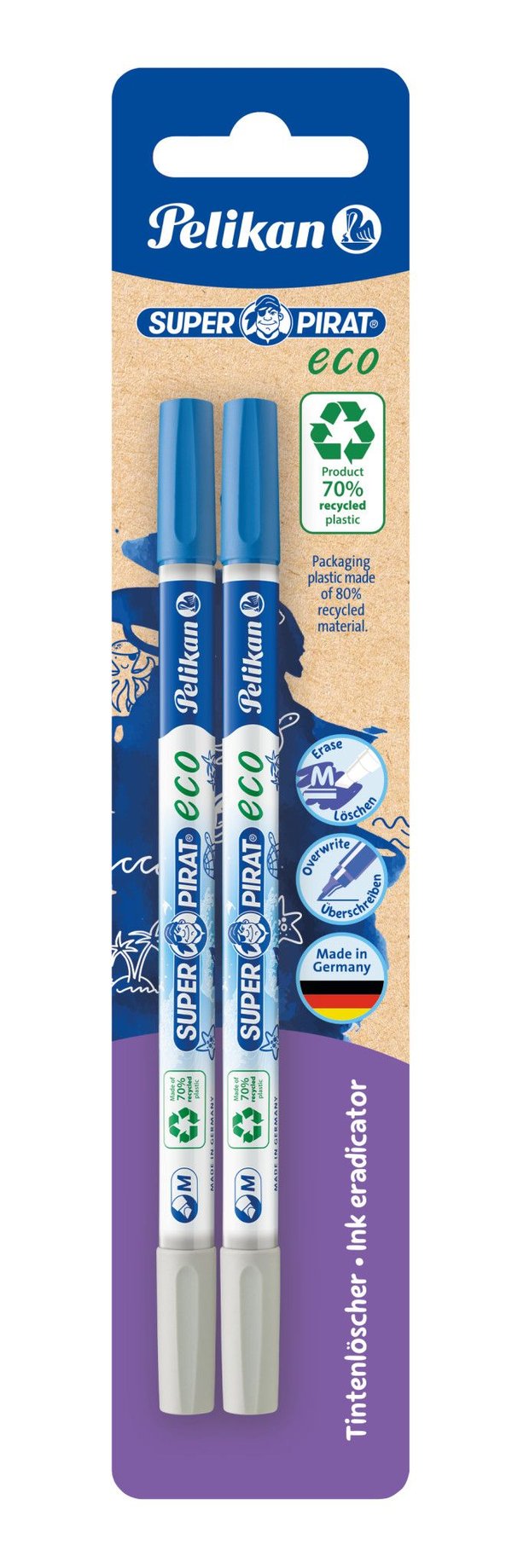 Pelikan 822251, Plast, Multifärg, Blåsa, 2 styck
