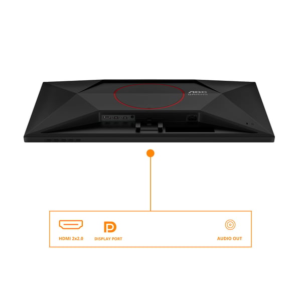 AOC G4 Q27G42XNE gaming-skjerm 27" QHD 180 Hz Fast VA, svart, rød