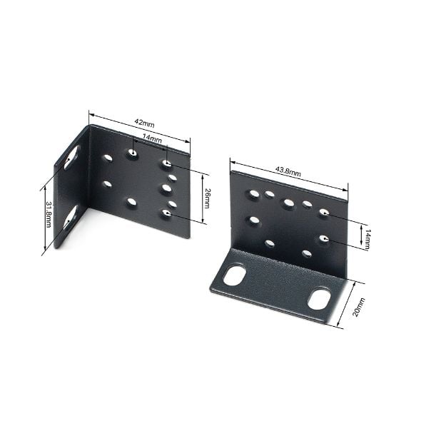 TP-Link Omada RackMount Kit-19, rackmonteringssats för 19-tums switchar, svart